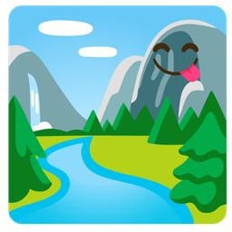 National park and Face savoring food