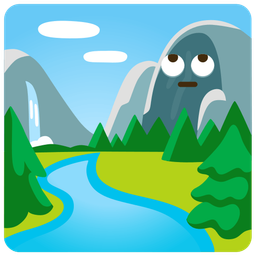 National park and Face with rolling eyes