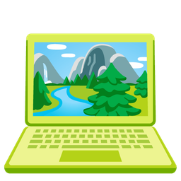 National park and Laptop