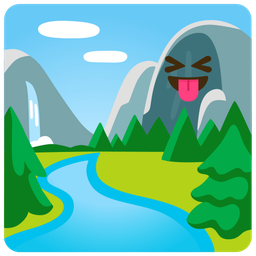 National park and Squinting face with tongue