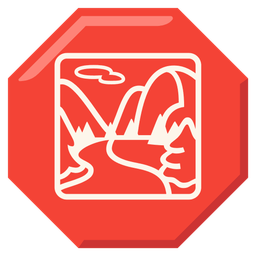 National park and Stop sign