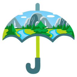 National park and Umbrella