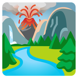 National park and Volcano