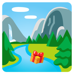 National park and Wrapped gift