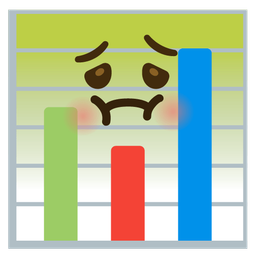 nauseated face and bar chart