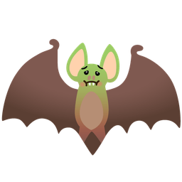 nauseated face and bat