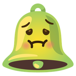 nauseated face and bell