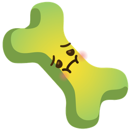 nauseated face and bone