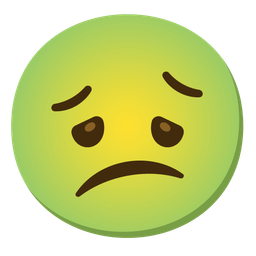 nauseated face and confused face