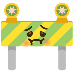 nauseated face and construction