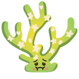 nauseated face and coral