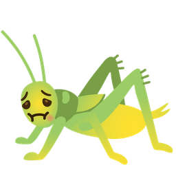 nauseated face and cricket