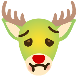 nauseated face and deer