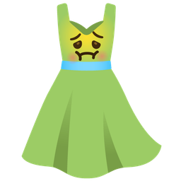nauseated face and dress