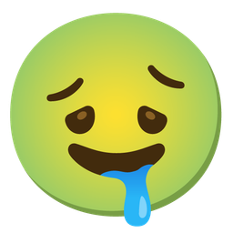 nauseated face and drooling face