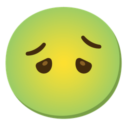 nauseated face and face without mouth