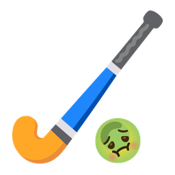 nauseated face and field hockey