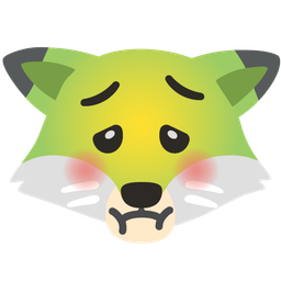 nauseated face and fox