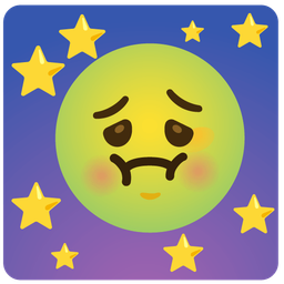 nauseated face and full moon face