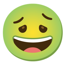 Nauseated face and Grinning face