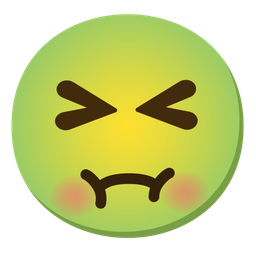 Nauseated face and Grinning squinting face