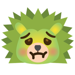 nauseated face and hedgehog