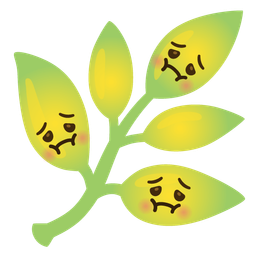 nauseated face and herb