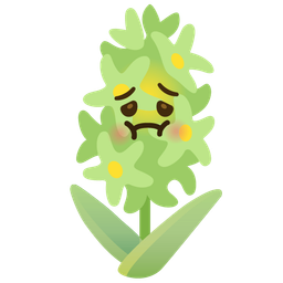 nauseated face and hyacinth