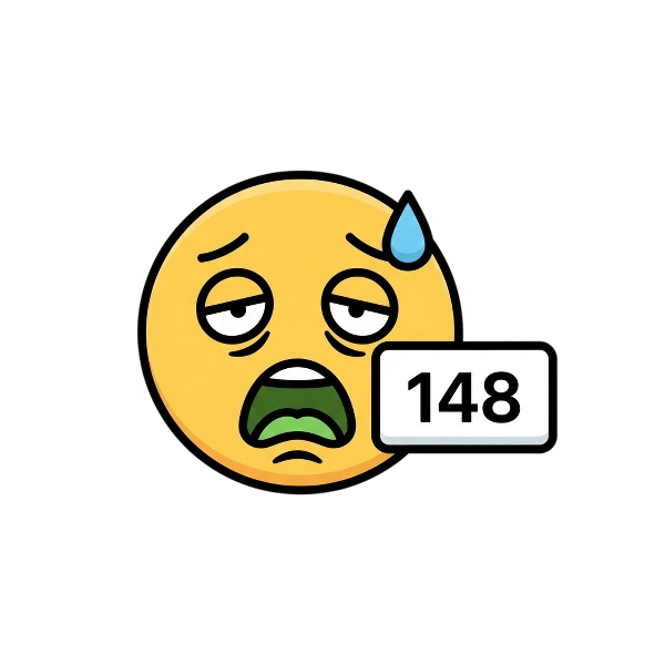 Nauseated face and Input numbers