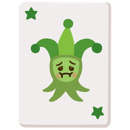 nauseated face and joker