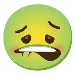 nauseated face and mouth