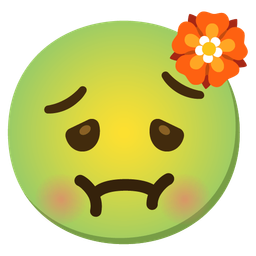 nauseated face and rosette