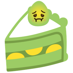 nauseated face and shortcake