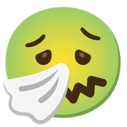 nauseated face and sneezing face