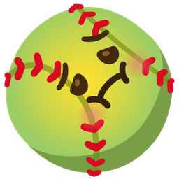 nauseated face and softball