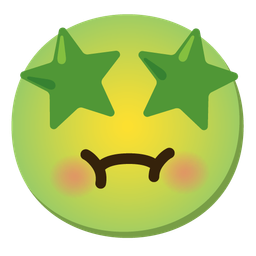 Nauseated face and Star-struck