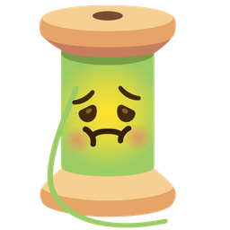 nauseated face and thread