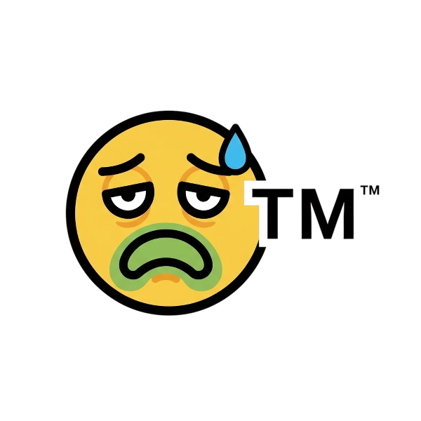 Nauseated face and Trade mark