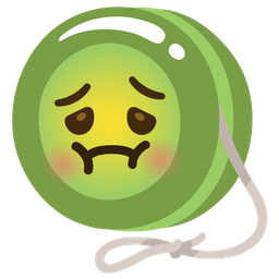 nauseated face and yo-yo