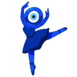 nazar amulet and ballet shoes