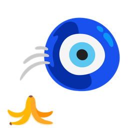 nazar amulet and banana