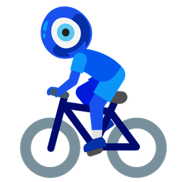 nazar amulet and bicycle