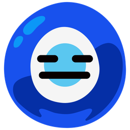 nazar amulet and expressionless face