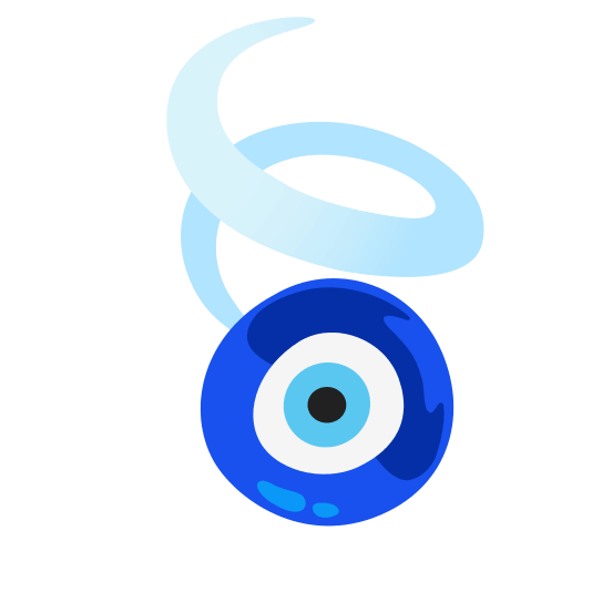 Nazar amulet and Fallen leaf