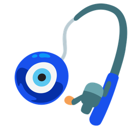 nazar amulet and fishing pole