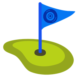 nazar amulet and flag in hole