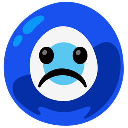 nazar amulet and frowning face