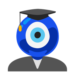 nazar amulet and graduation cap