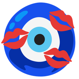 nazar amulet and kiss mark