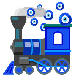 nazar amulet and locomotive